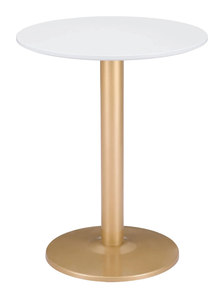 Alto Bistro Table White And Gold
