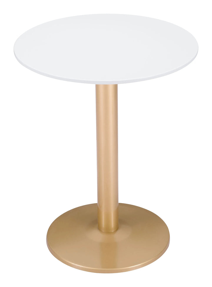 Alto Bistro Table White And Gold