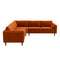 Amber Corner Sectional Sofa Orange