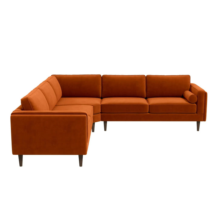 Amber Corner Sectional Sofa Orange