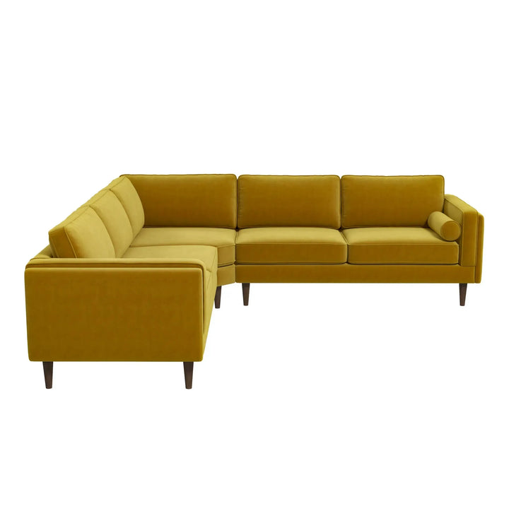 Amber Corner Sectional Sofa Yellow