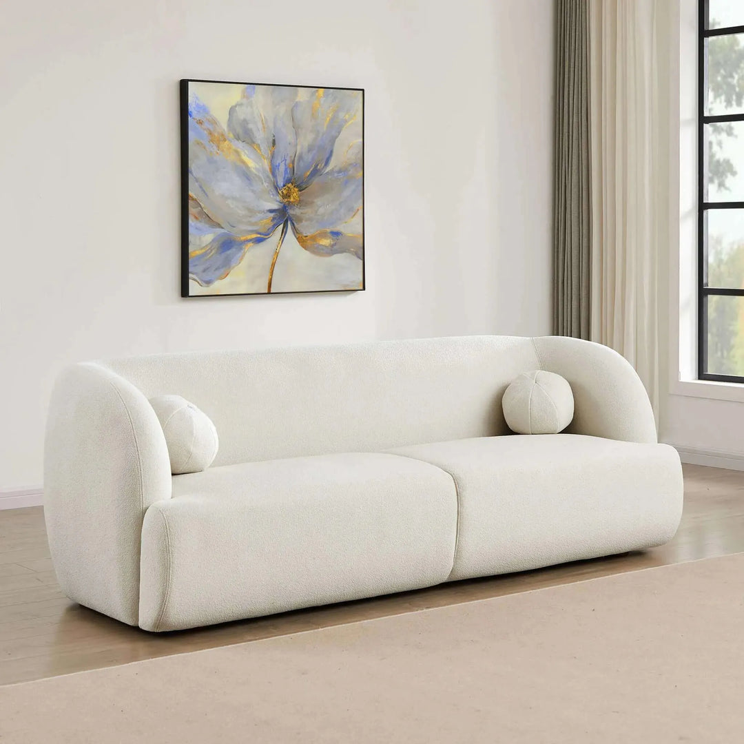 Anna French Boucle Sofa Beige