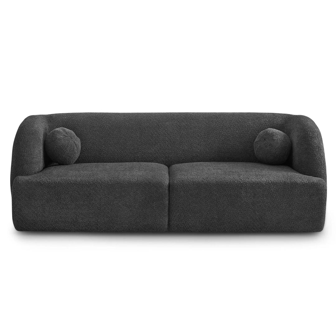 Anna French Boucle Sofa Grey