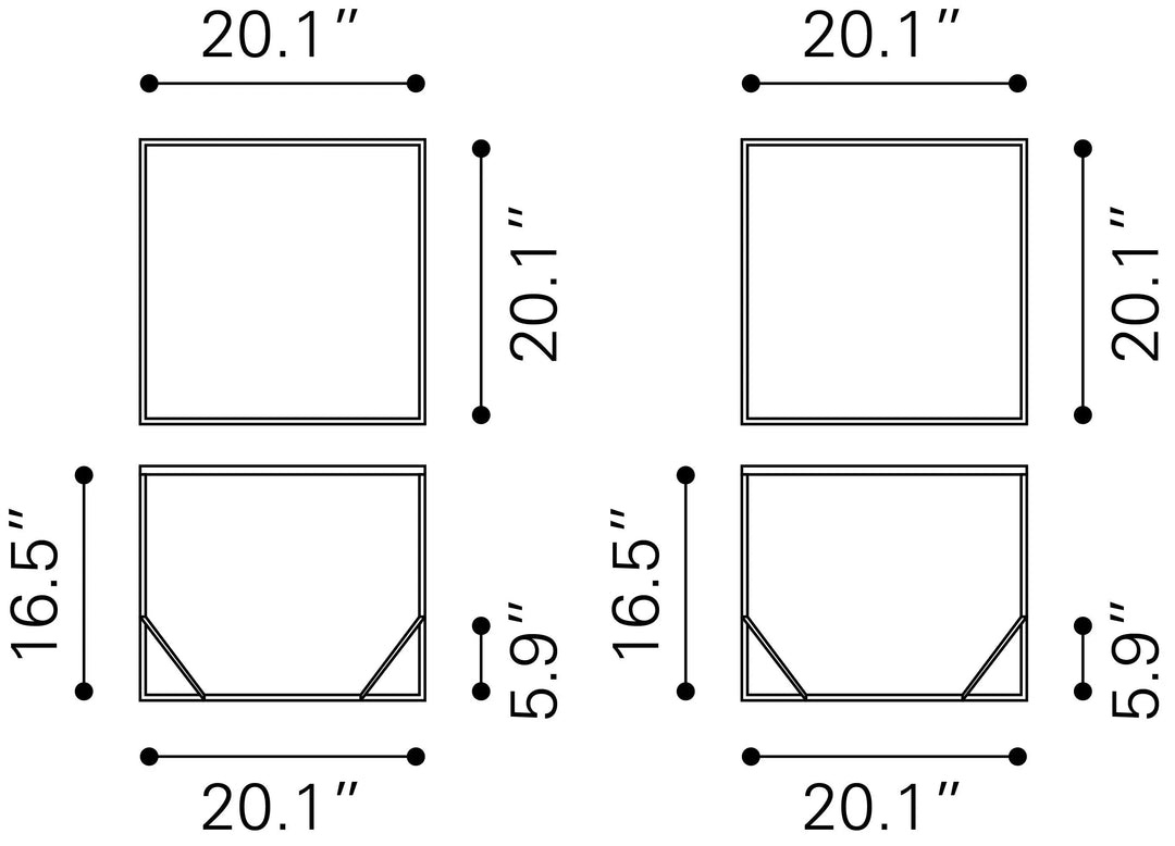Arzon Coffee Table Set