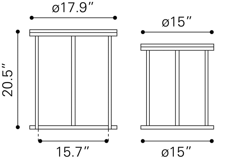 Bari Nesting Table Set