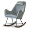 Chelsea Velvet Rocking Chair Grey