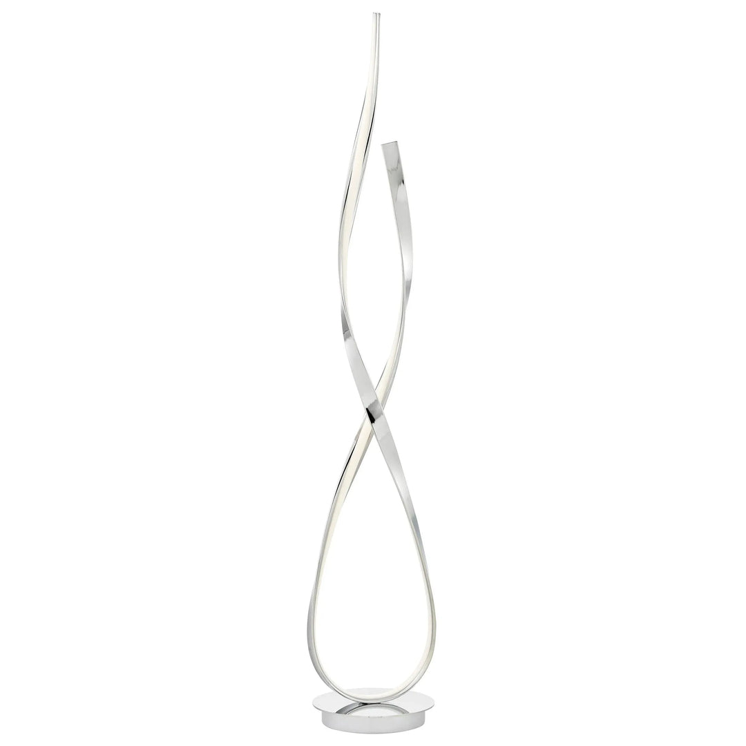 Chrome Vienna LED 55" Tall Floor Lamp Dimmable