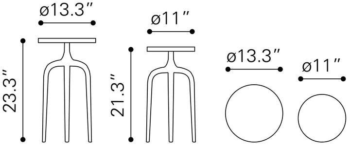 Como Accent Table Set