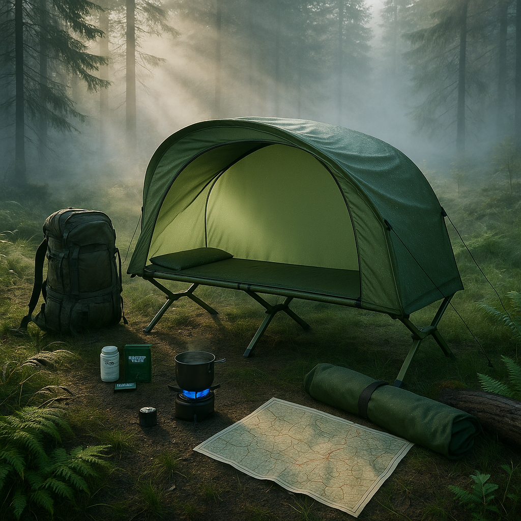 Cot Elevated Compact Tent Set