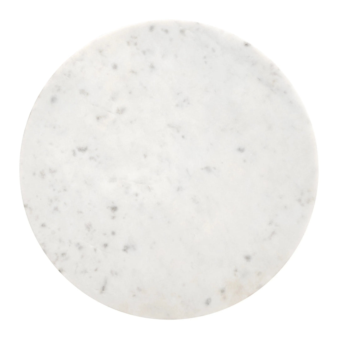 Cyprus Side Table White & Natural