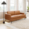 Decade Sofa Brown – Durable Vinyl & Steel Frame | Modern Stylish Seating | Trufair