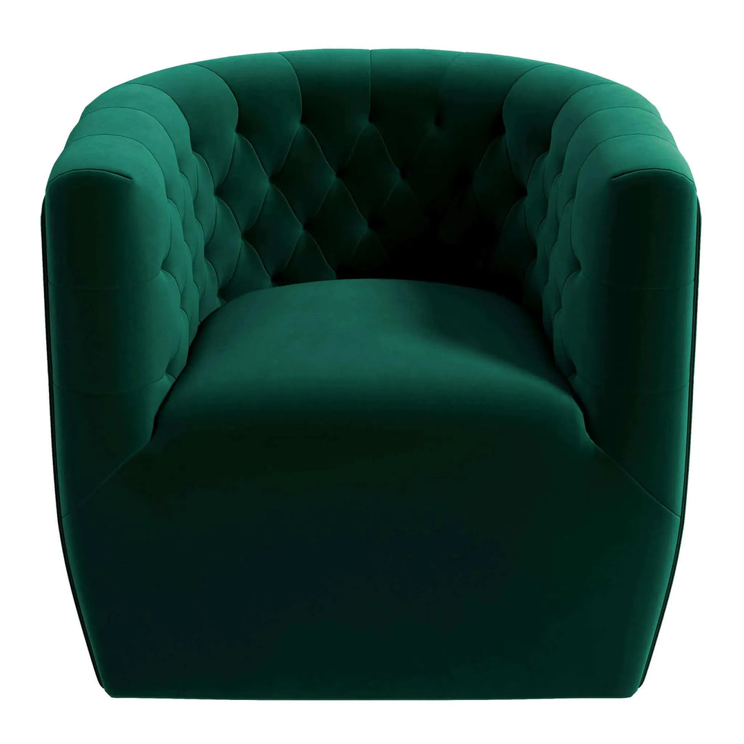 Delaney Velvet Swivel Chair
