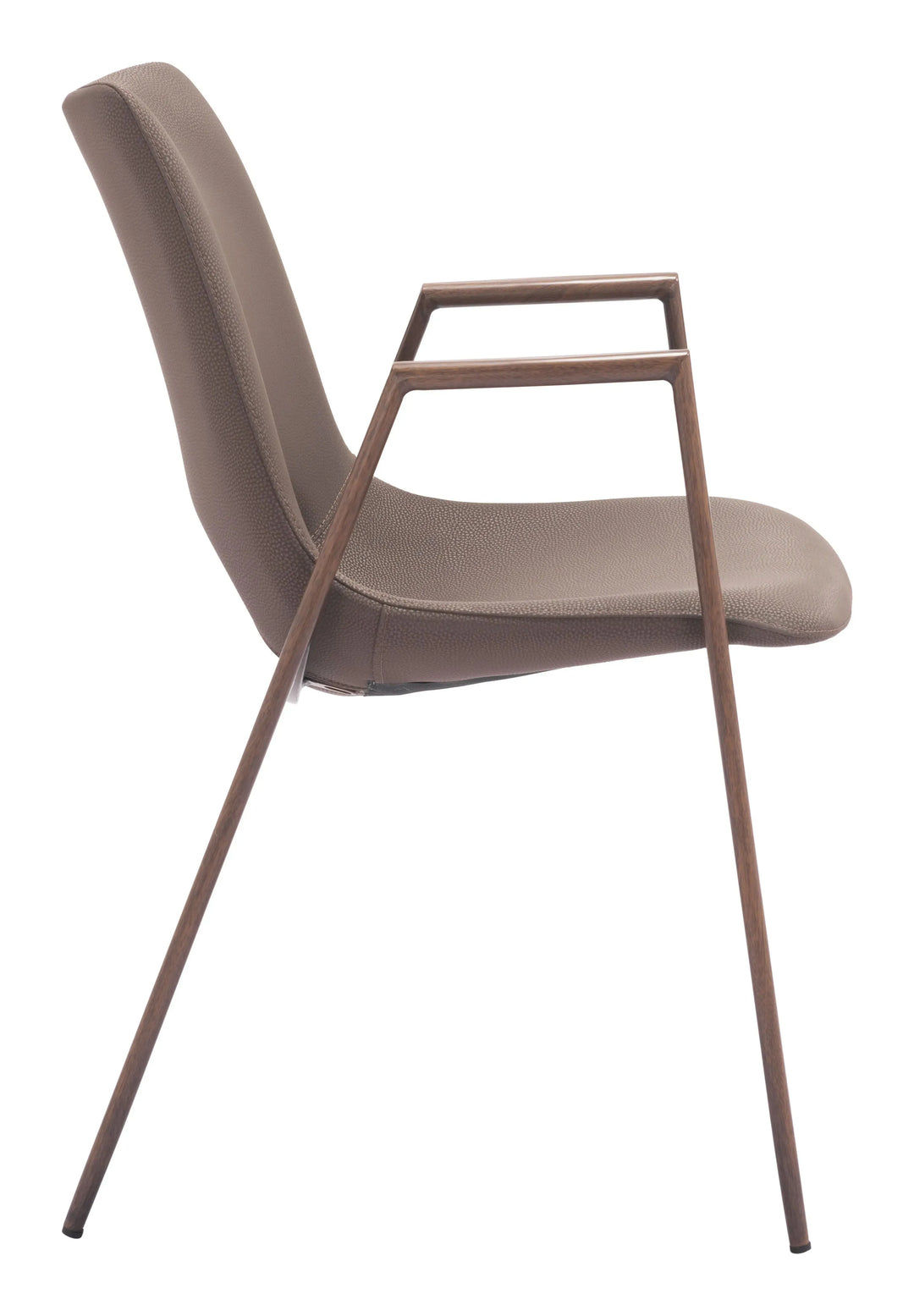Desi Dining Chair Brown & Walnut