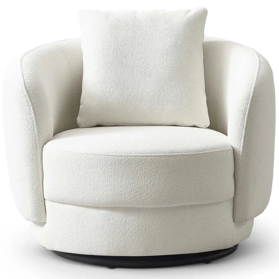 Dylan Boucle Lounge Chair Cream