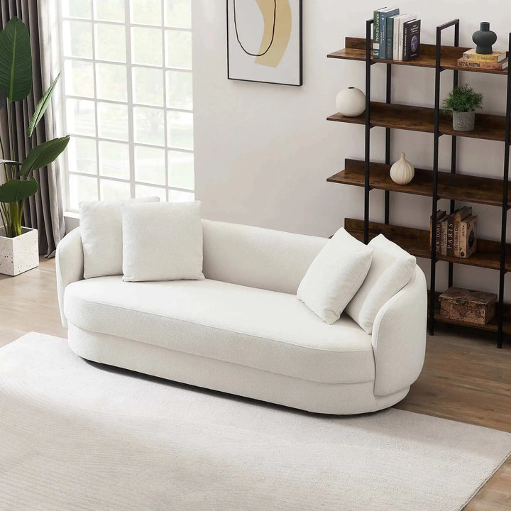 Dylan Modern French Boucle Sofa Cream