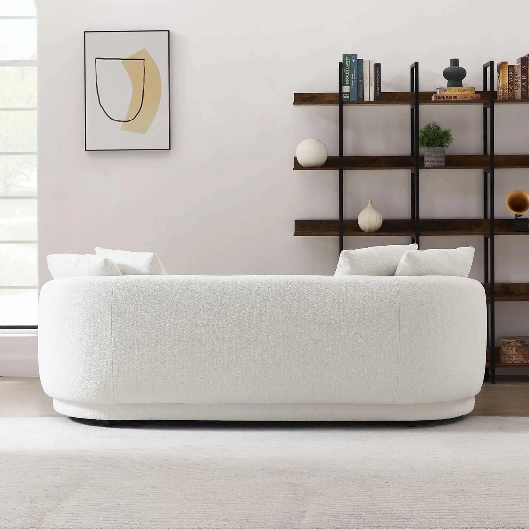 Dylan Modern French Boucle Sofa Cream