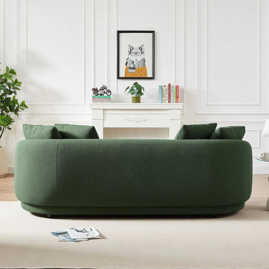 Dylan Modern French Boucle Sofa Green