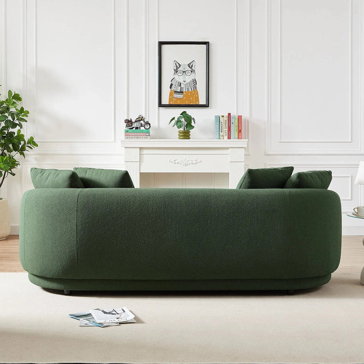 Dylan Modern French Boucle Sofa Green