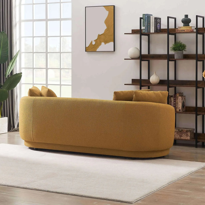 Dylan Modern French Boucle Sofa Yellow