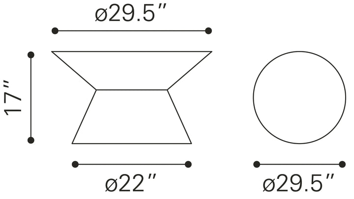 Electron Coffee Table Gold-7