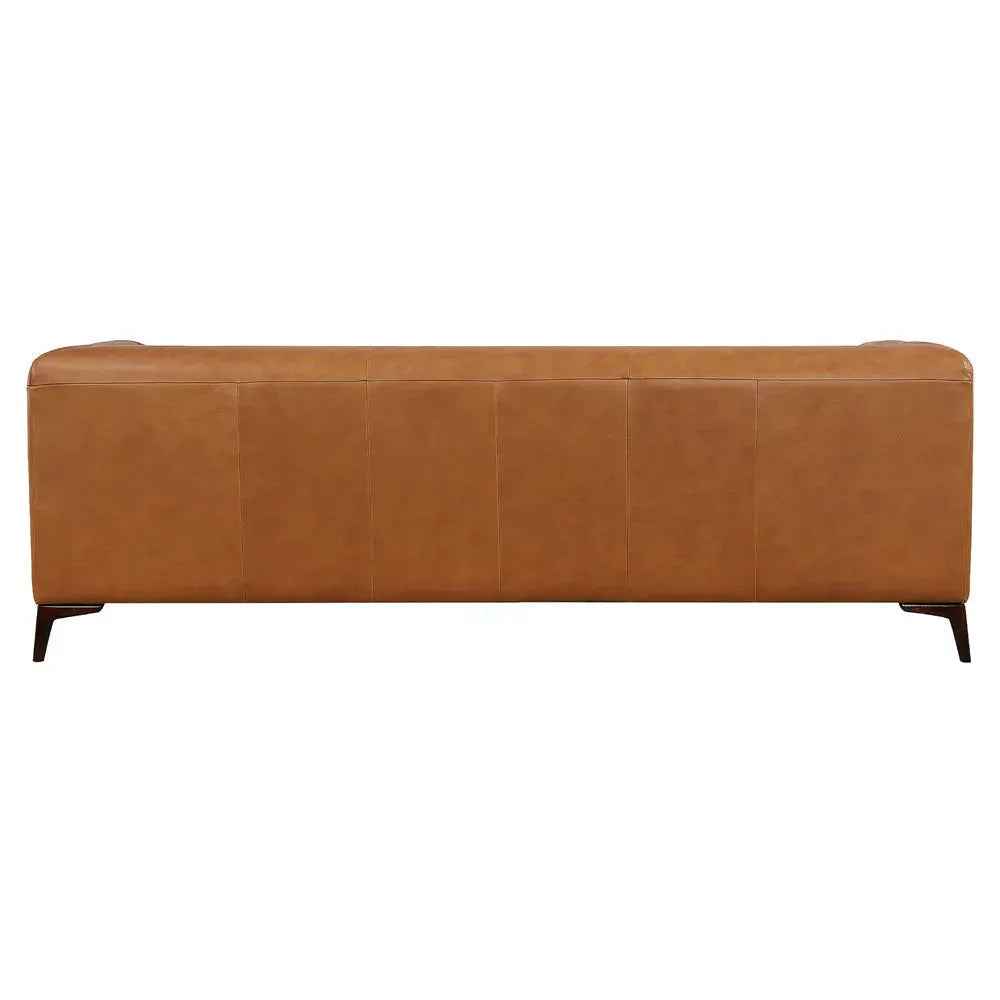 Fargo Tan Leather Sofa