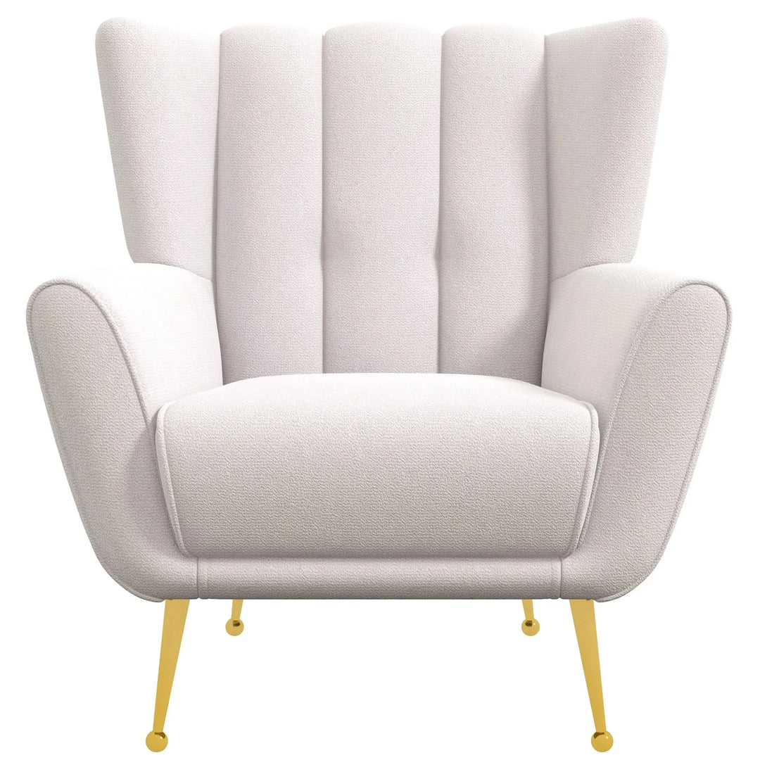 Gianna Tufted French Boucle Armchair Cream