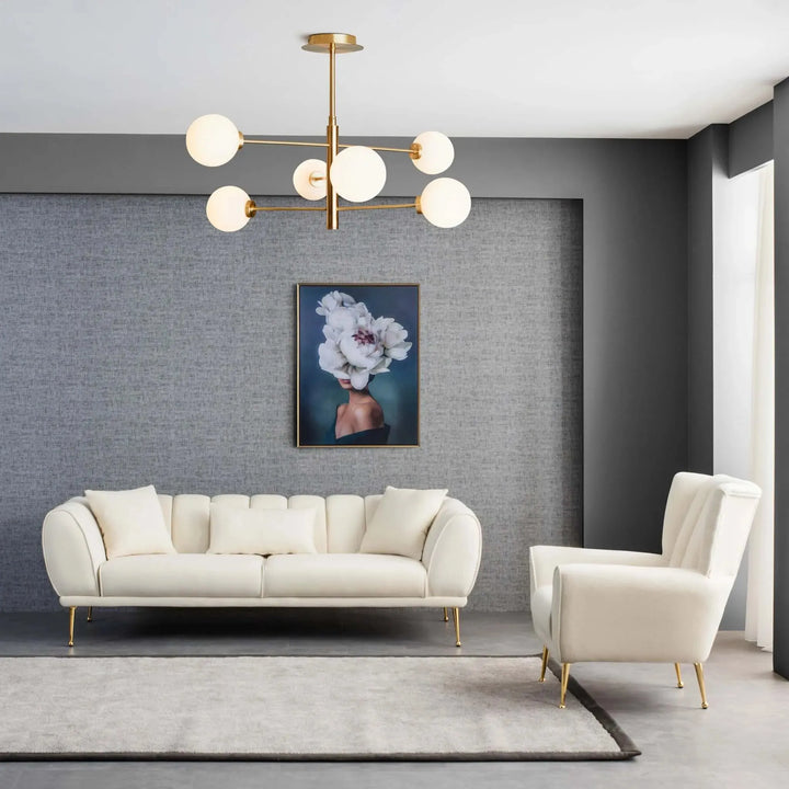 Gianna Tufted French Boucle Armchair Cream