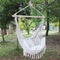 Premium Hanging Swing Chair Hammock Indoor and Outdoor - Macrame Cotton Rope Swing Seat with Cushions & Hardware for Patio, Bedroom & Garden Relaxation