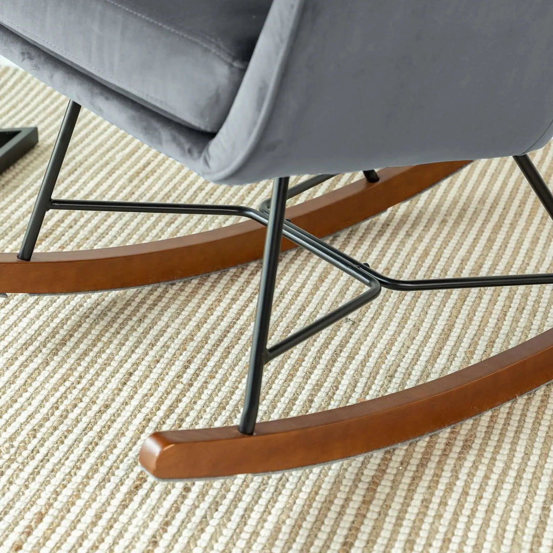 Hannah Mid Century Modern Rocking Chair
