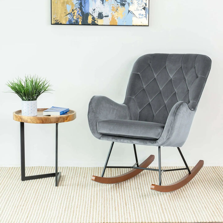Hannah Mid Century Modern Rocking Chair