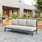 Elegant Comfort Sofa – Weatherproof Gray | Modern Seating | Trufairs