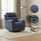 35" Light Gray Fabric Power Recliner With USB