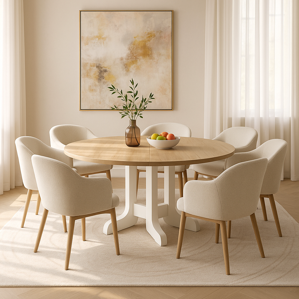 JUJABU Farmhouse Dining Table