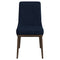 Kate Dark Blue Fabric Dining Chair (Set Of 2)