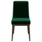 Kate Green Velvet Solid Wood Dining Chair (Set Of 2)