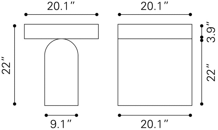 Kiel Side Table Natural