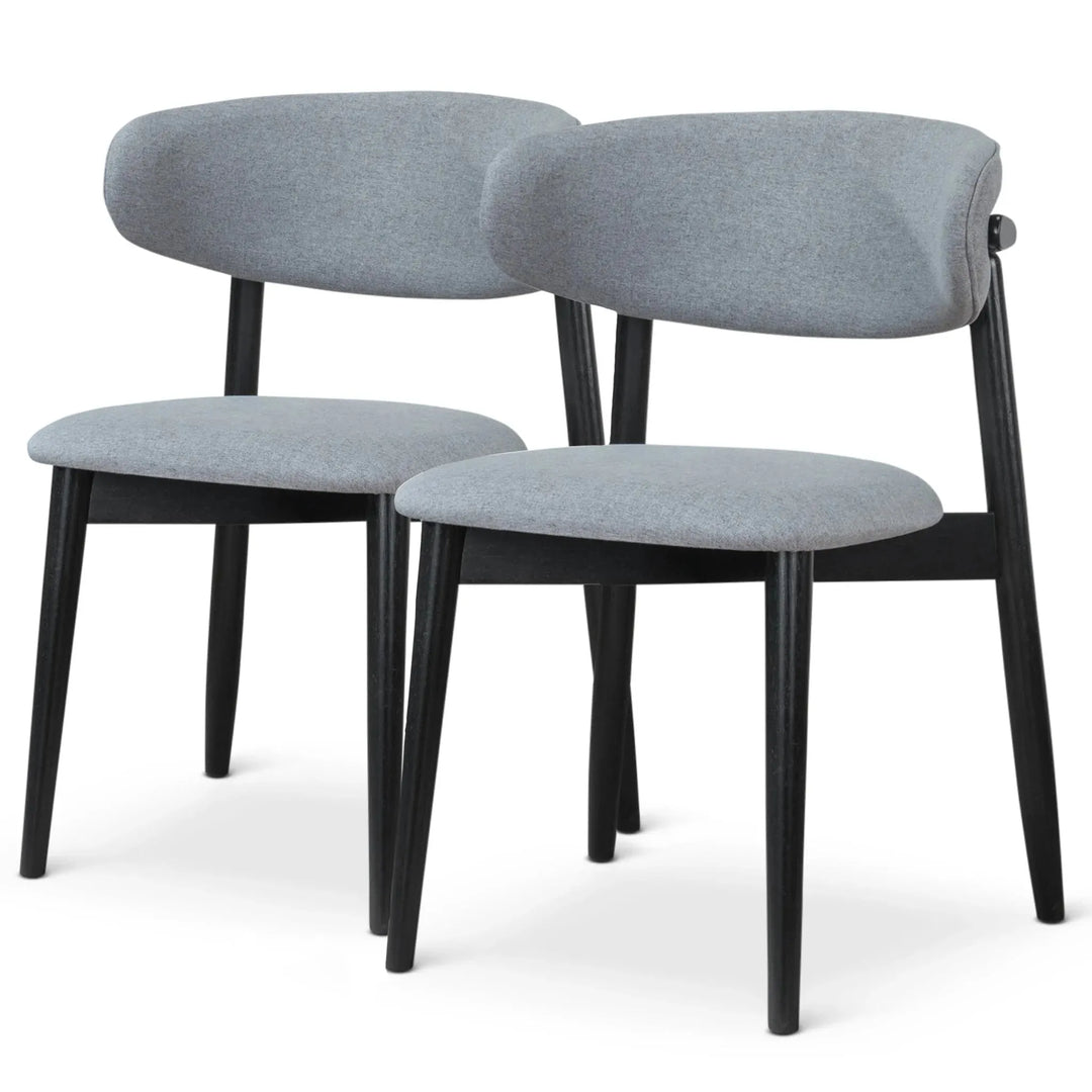 Korbin Grey Fabric Dining Chair (Set of 2)
