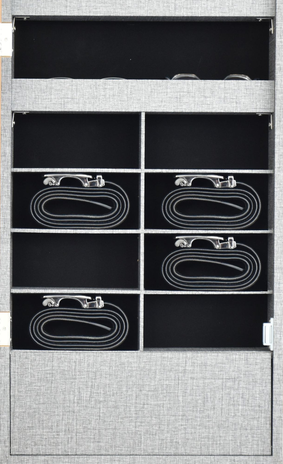 LED-Illuminated Mirror Jewelry Cabinet