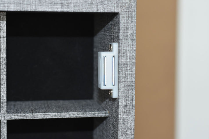 LED-Illuminated Mirror Jewelry Cabinet