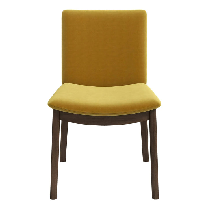 Laura Gold Velvet Solid Wood Dining Chair