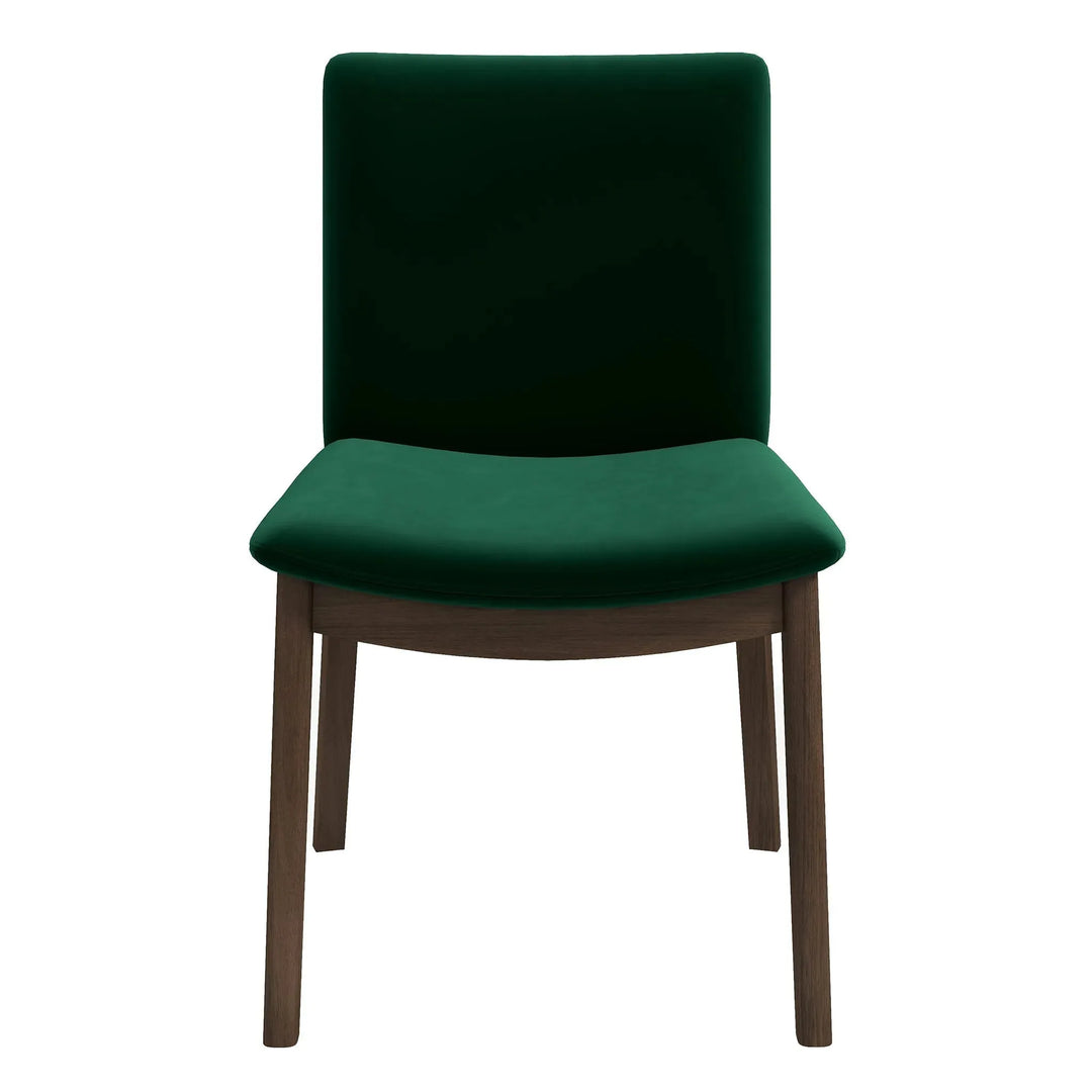Laura Green Velvet Solid Wood Dining Chair