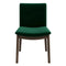 Laura Green Velvet Solid Wood Dining Chair (Set Of 2)