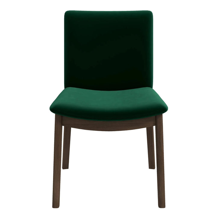 Laura Green Velvet Solid Wood Dining Chair