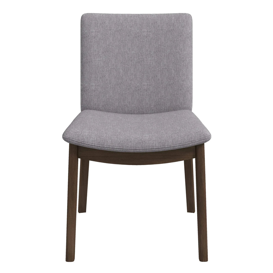Laura Light Grey Linen Solid Wood Dining Chair