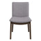 Laura Light Grey Linen Solid Wood Dining Chair (Set Of 2)