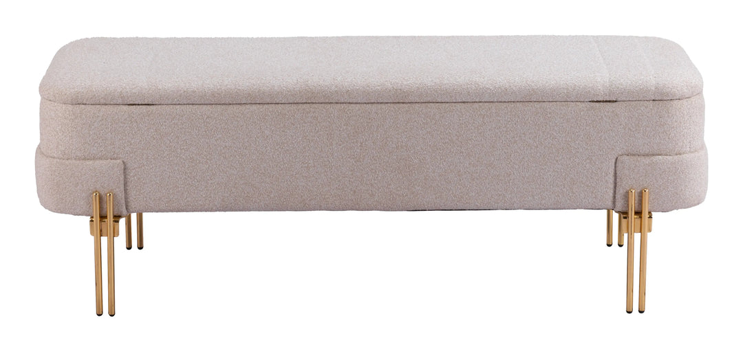 Lebreton Storage Bench Oatmeal Beige