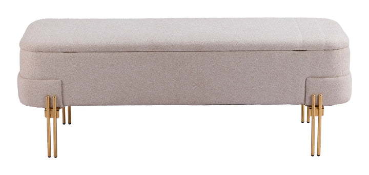 Lebreton Storage Bench Oatmeal Beige