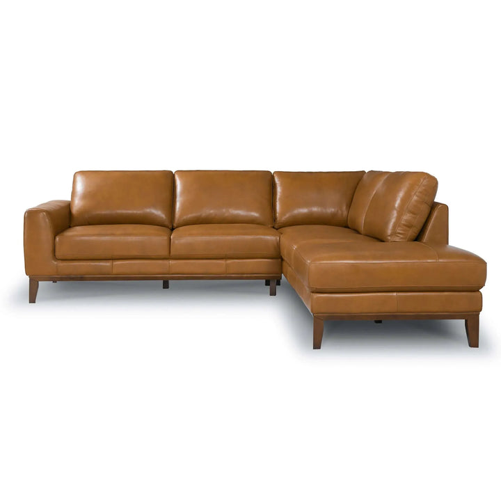 London Leather Sectional Sofa Right Facing