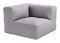 Luanda Corner Chair Gray