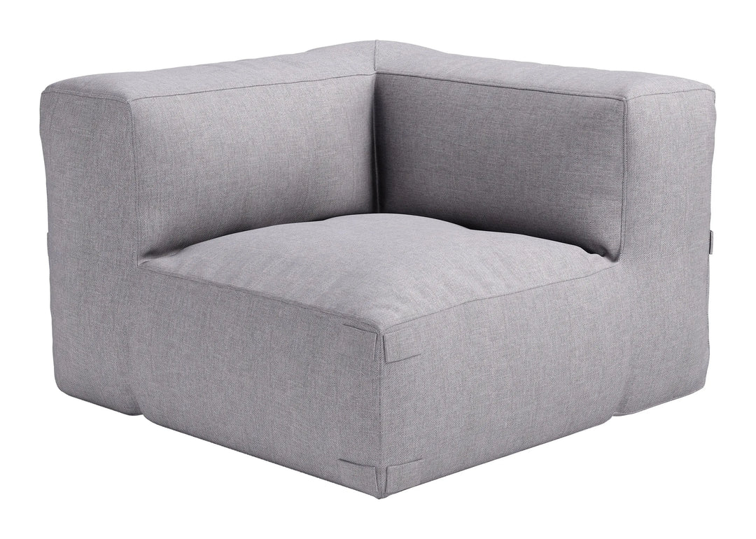 Luanda Corner Chair Gray